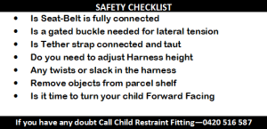 Baby car seat safety-check list